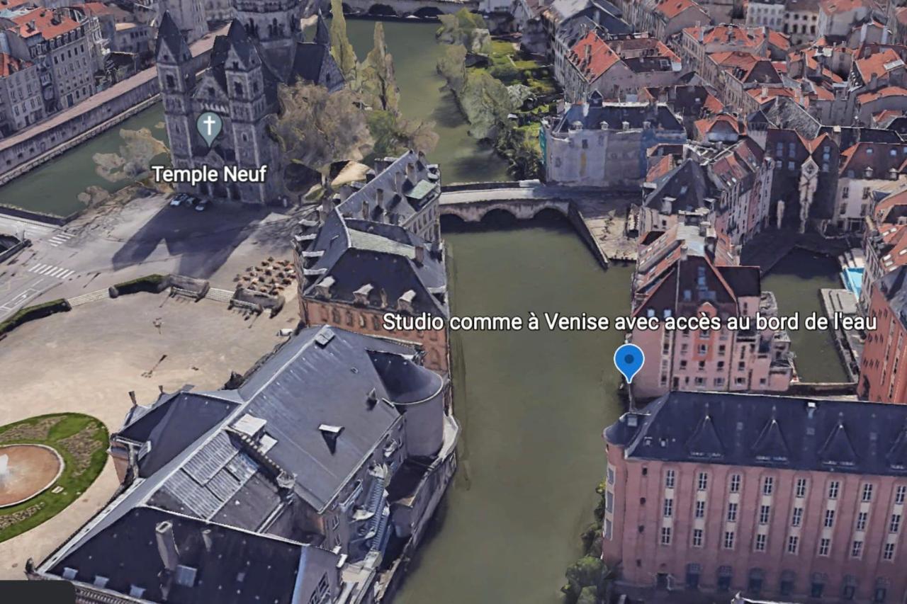 Romantique "Comme A Venise" Au Bord De L'Eau Avec Parking Metz Buitenkant foto